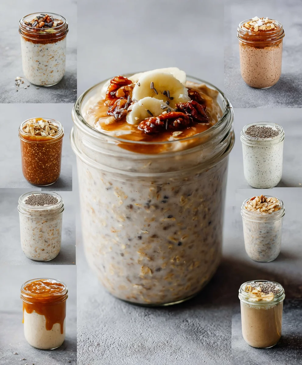 Easy Overnight Oats Base + Flavor Ideas