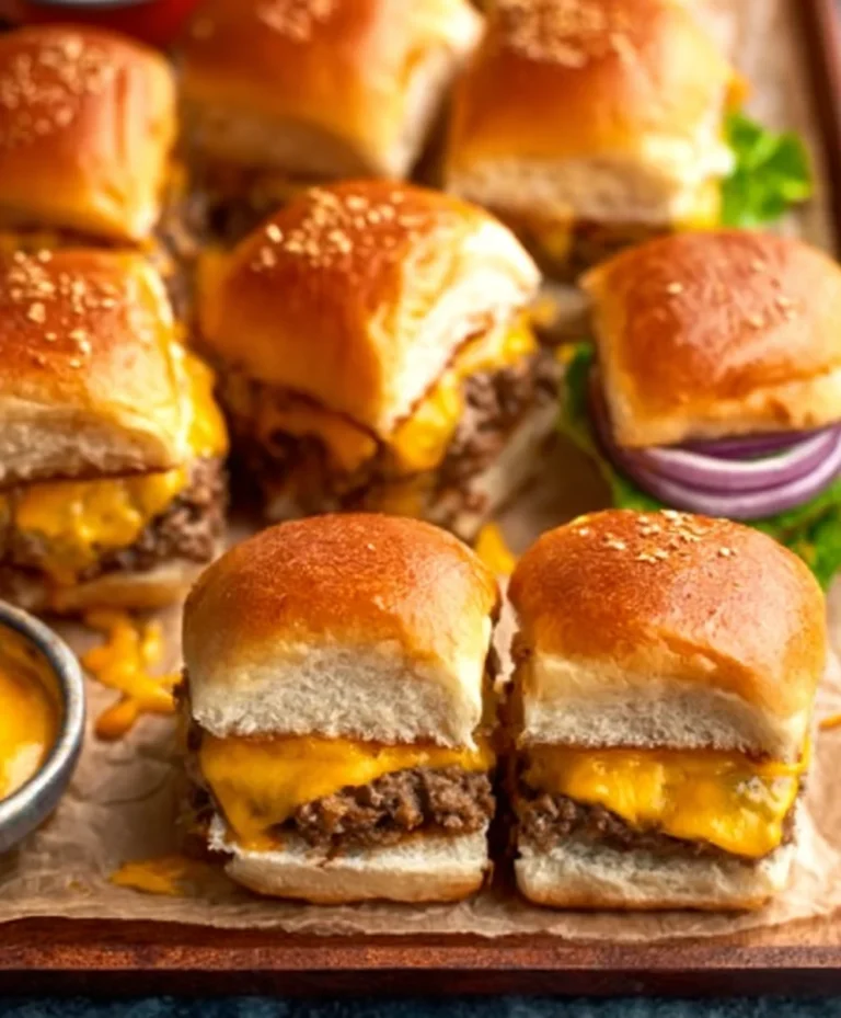 Cheeseburger Sliders- Easy & Delicious Mini Beef Burgers