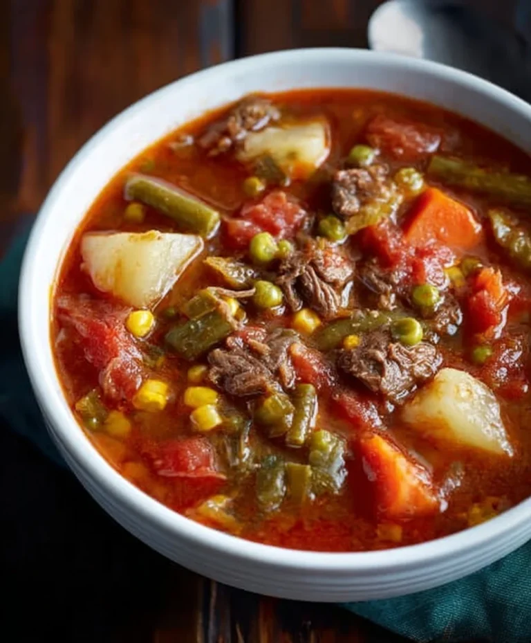 Mom’s Old-Fashioned Vegetable Beef Soup Recipe