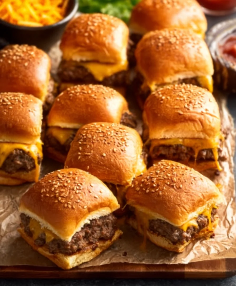 Cheeseburger Sliders- Easy & Delicious Mini Beef Burgers