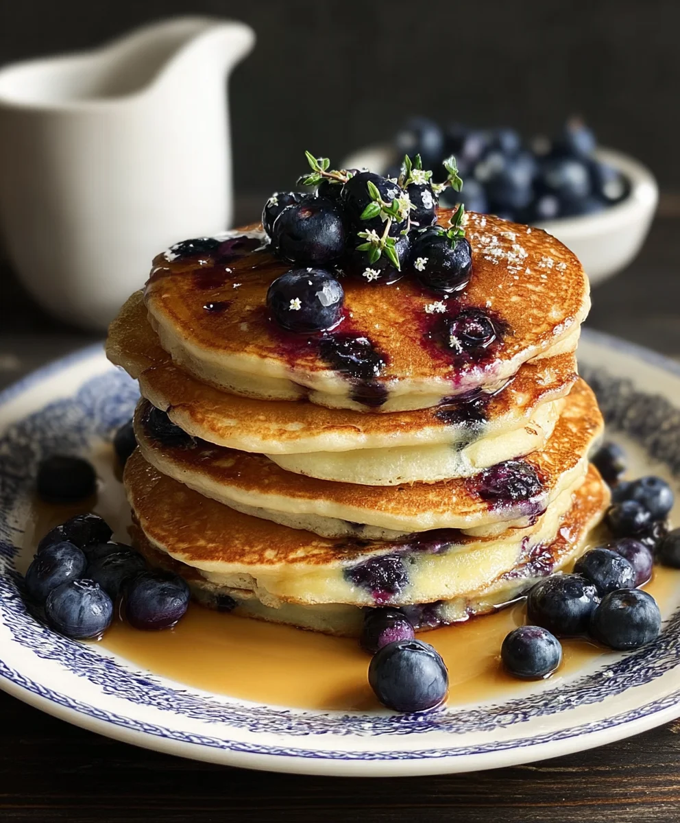 Easy Blueberry Pancakes- Fluffy Breakfast Delight