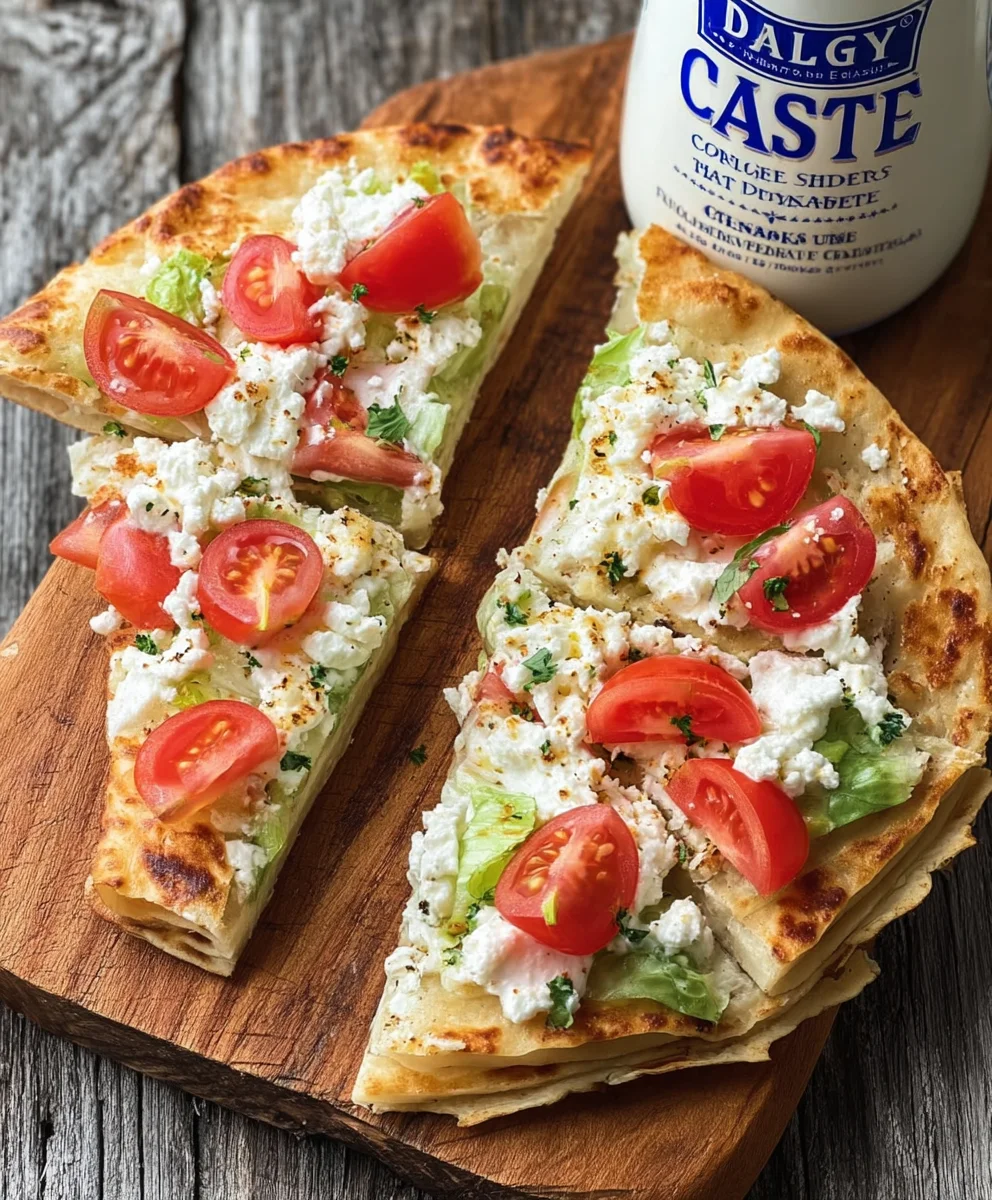 Easy Two Ingredient Cottage Cheese Flatbread