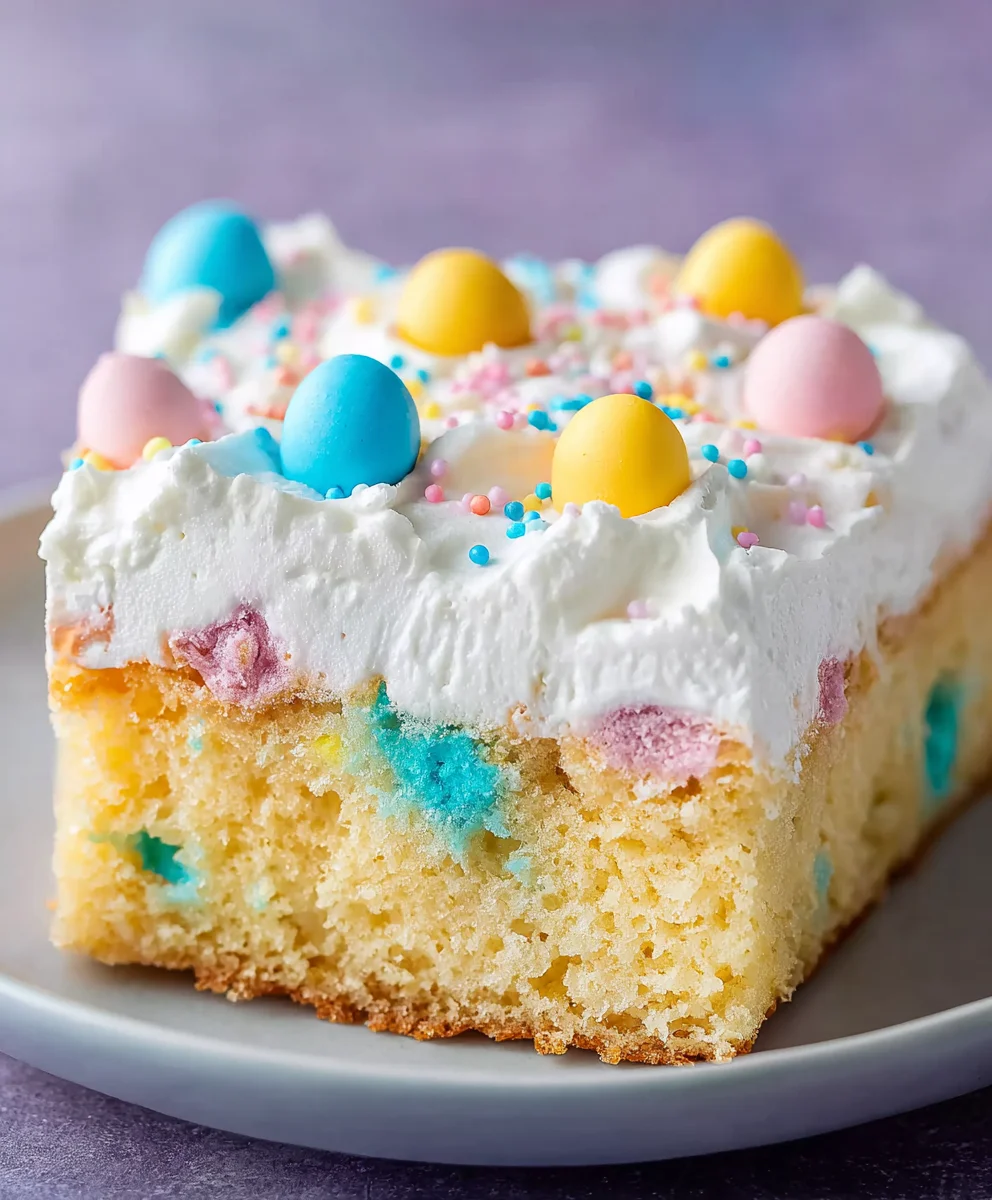 Easy Easter Poke Cake Recipe - A Sweet Treat