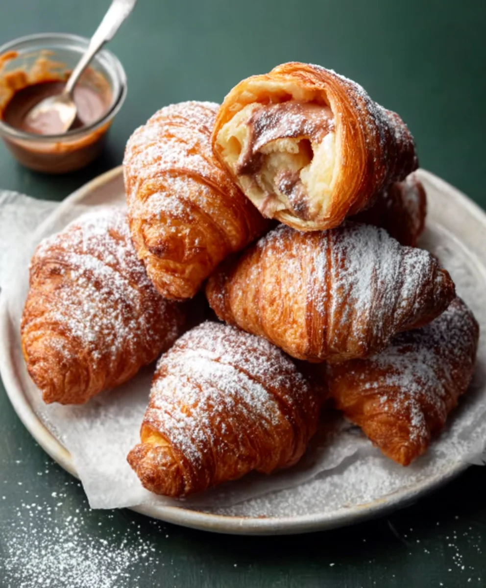 Fried Croissant Beignets-Easy Sweet Treat