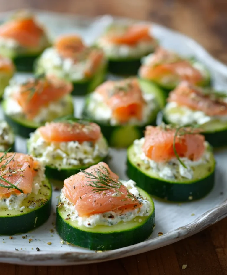 Cucumber Smoked Salmon Bites- Easy Appetizer