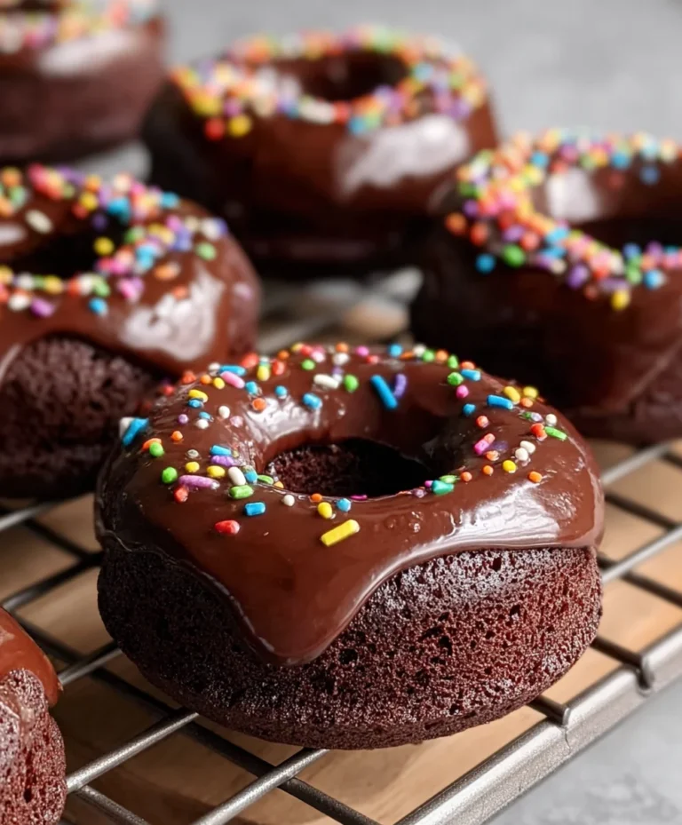 Decadent Chocolate Baked Donuts-Easy Delicious Recipe