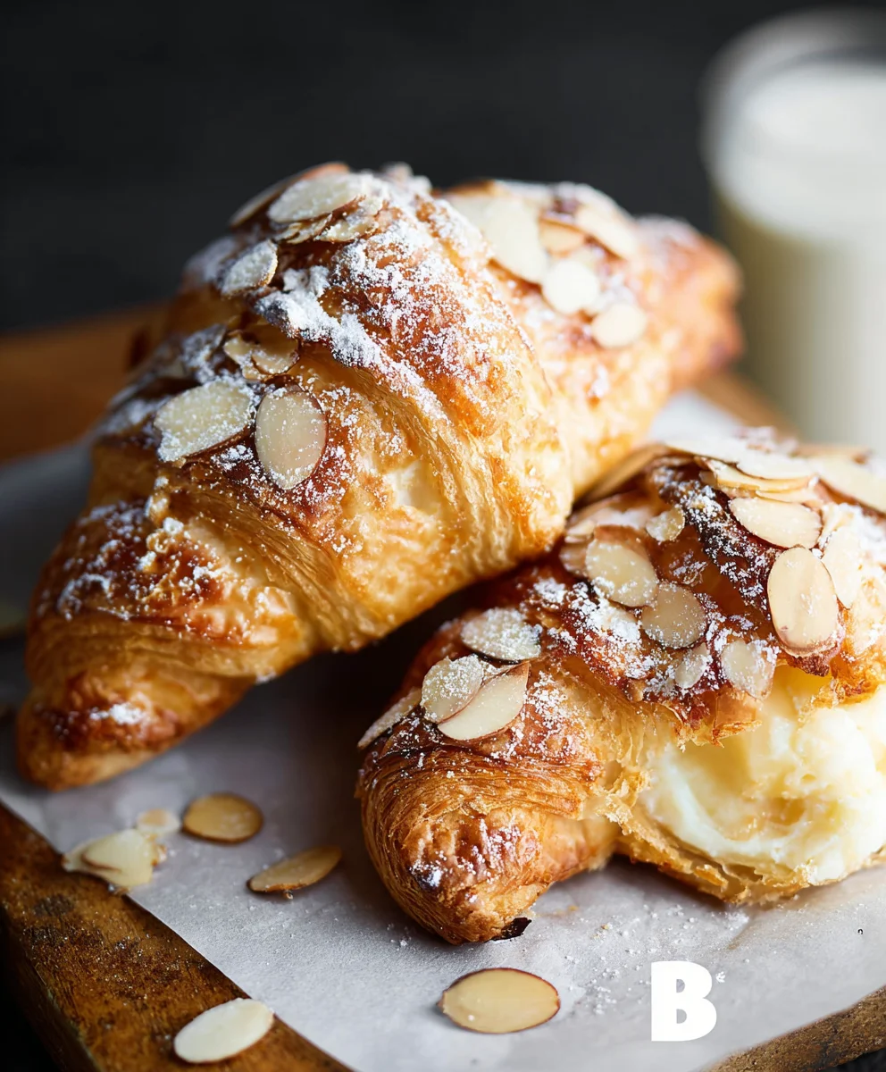 Almond Cream Croissants - Flaky & Delicious Pastry