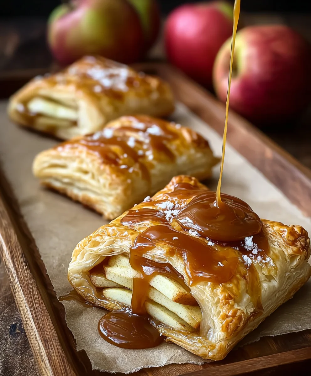 Caramel Apple Puff Pastry Bites-Easy Dessert