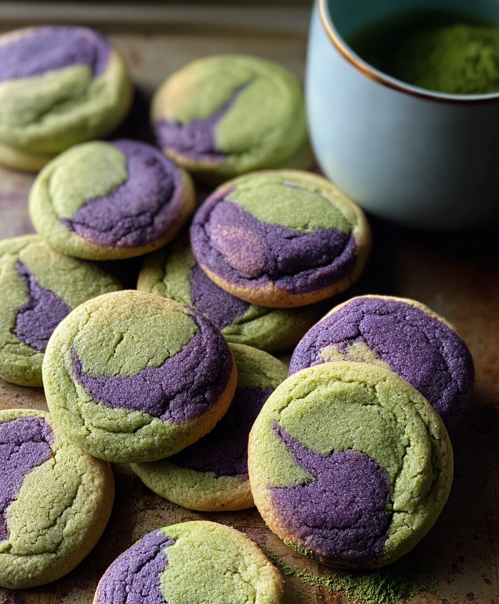 Matcha Ube Cookies-Bold Flavorful Treat