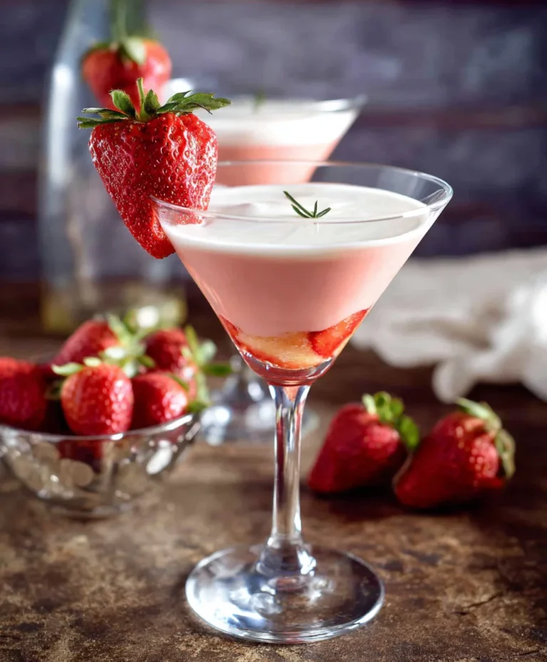 Strawberry Shortcake Cocktail-Sip Dessert Bliss