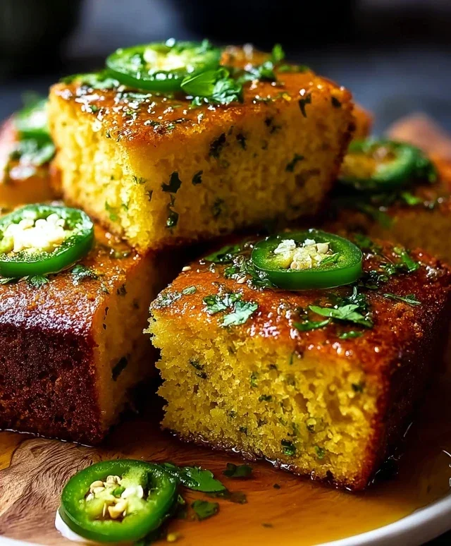Jalapeño Cornbread with Lime Honey Glaze