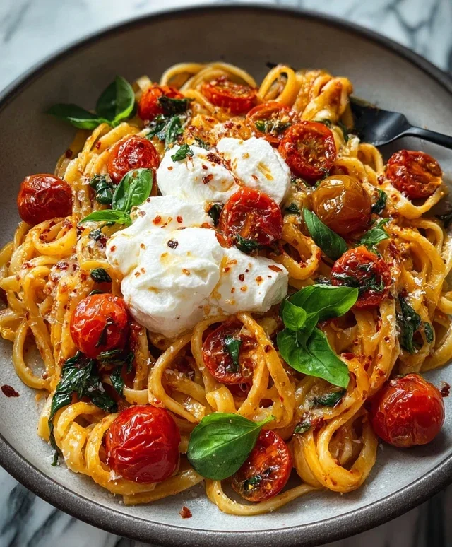 Burst Tomato Burrata Pasta