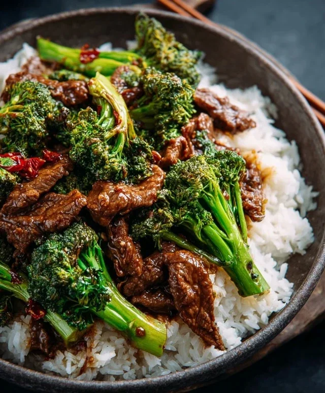 Chinese Beef and Broccoli (牛肉炒西兰花)