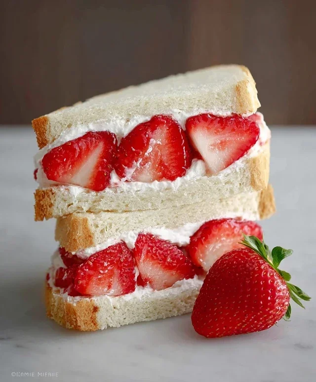 4-ingredient Strawberry Sando