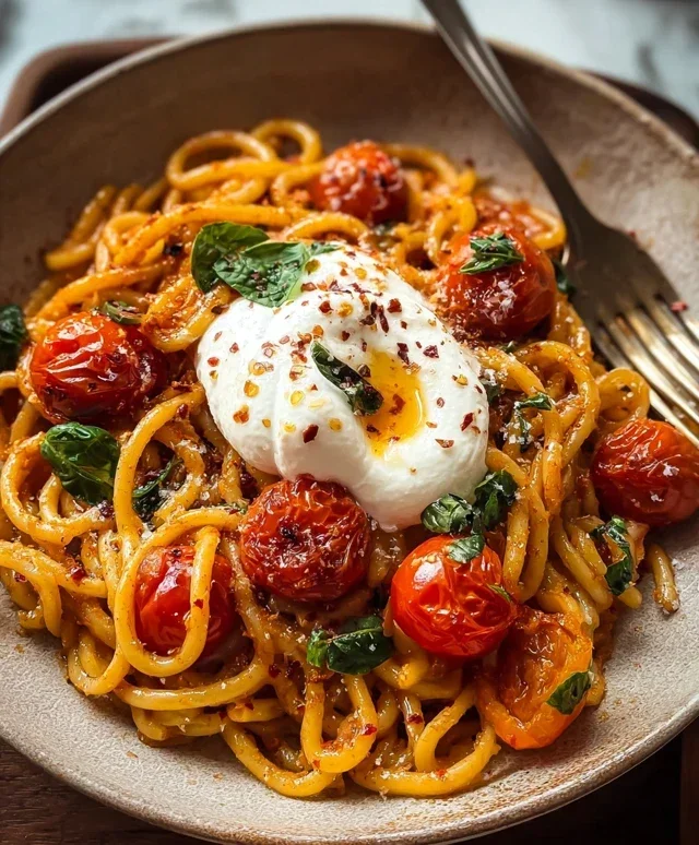 Burst Tomato Burrata Pasta