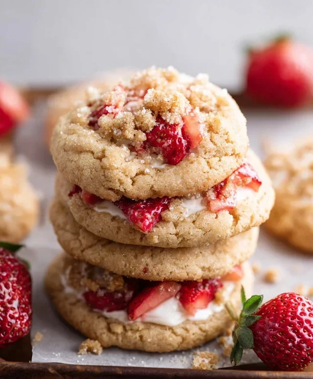 Strawberry Shortcake Cookies