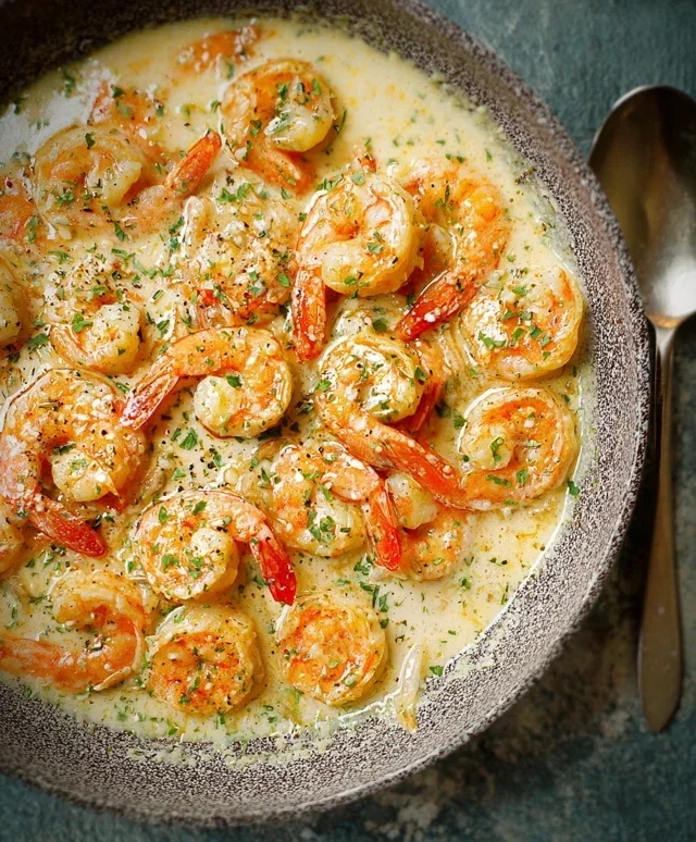Creamy Garlic Shrimp (15 mins)