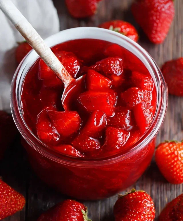 Fresh Strawberry Sauce (Strawberry Topping)