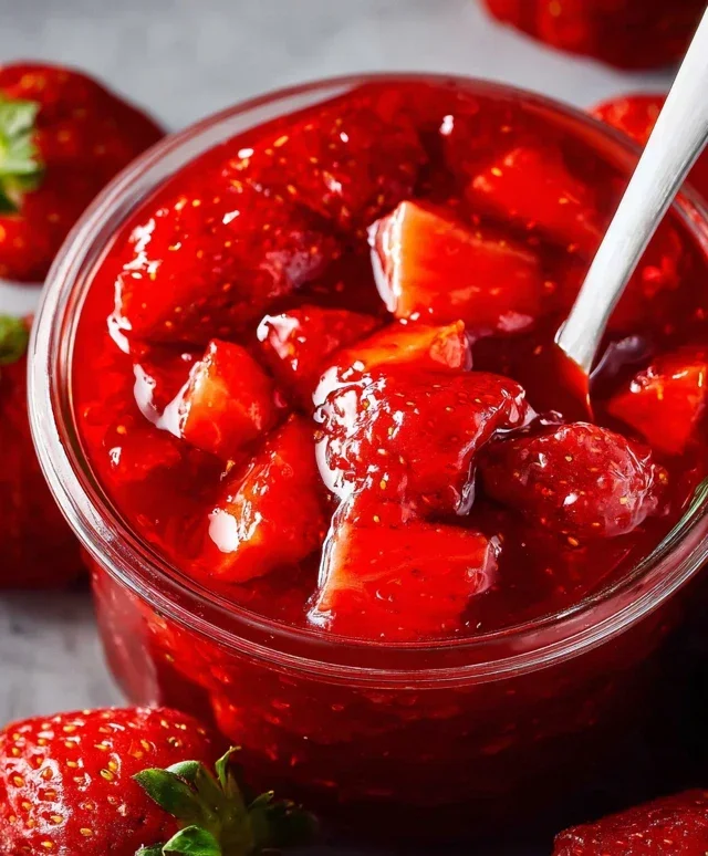Fresh Strawberry Sauce (Strawberry Topping)