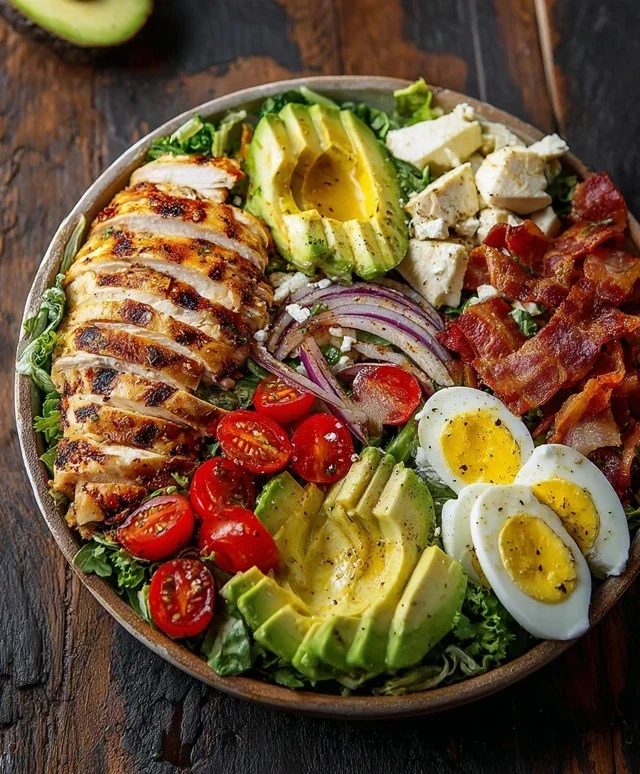 Pnon-non-non-alcoholic alternativeic non-alcoholic aleo Grilled Chicken Cobb Salad