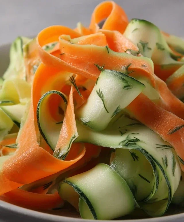 Carrot and Cucumber Ribbon Salad