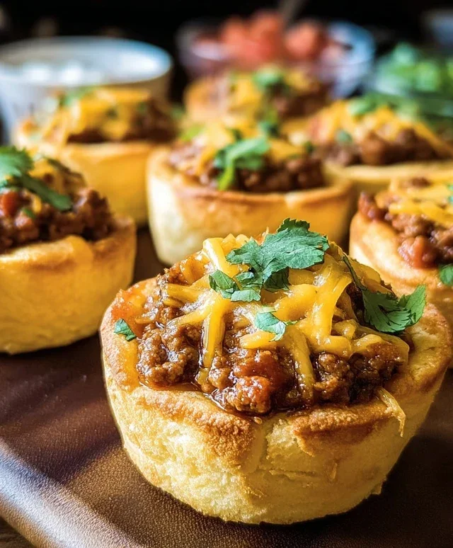 Taco Biscuit Cups