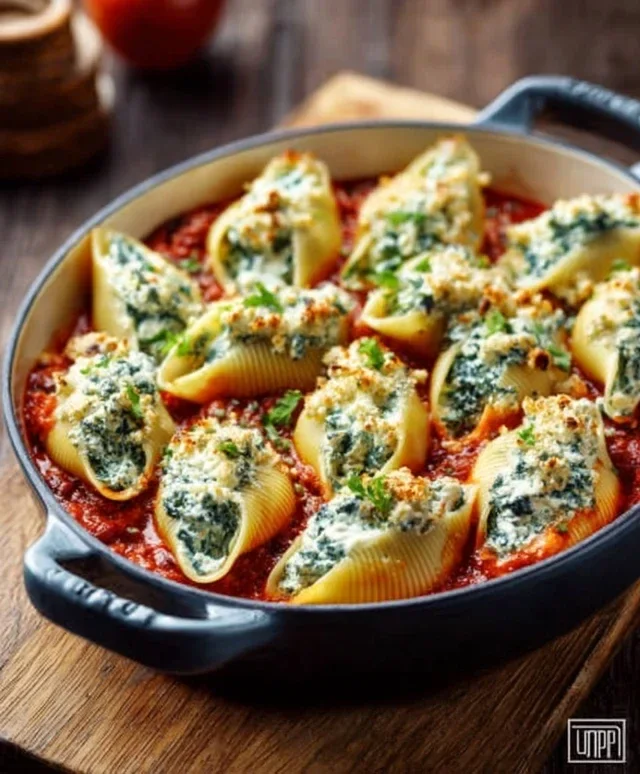Spinach and Ricotta Stuffed Shells Recipe