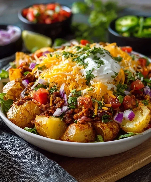 Loaded Potato Taco Bowl