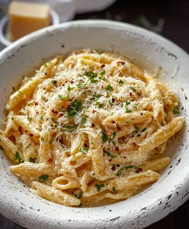 One Pot Creamy Garlic Pasta (Just 20 Minutes!)