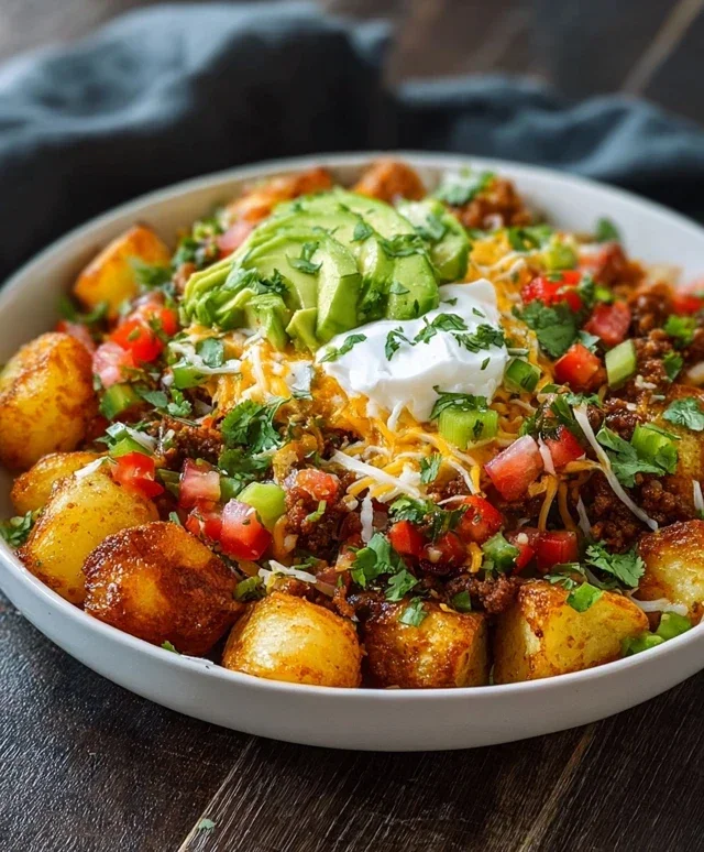 Loaded Potato Taco Bowl