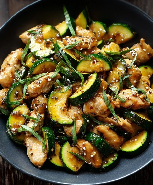 Chicken Zucchini Stir Fry