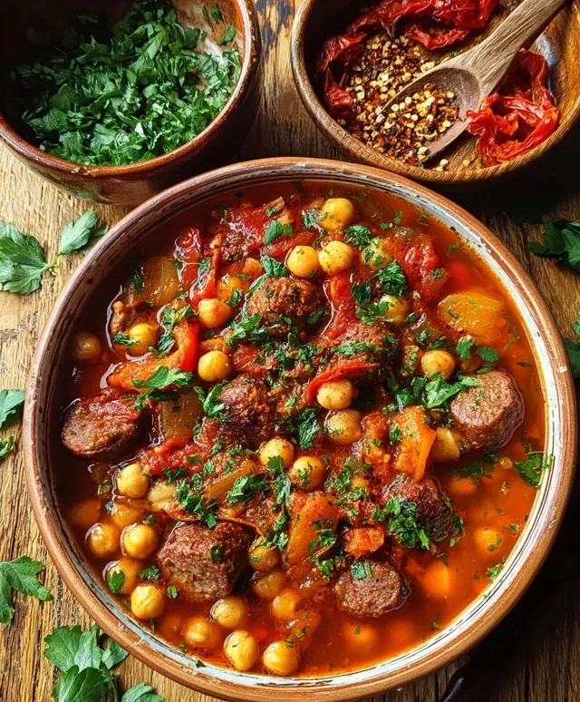 Beef Beef Chorizo Chickpea Stew