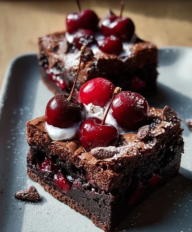 Small-Batch Black Forest Brownies