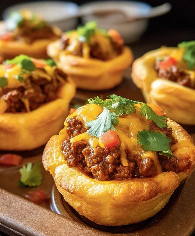 Taco Biscuit Cups