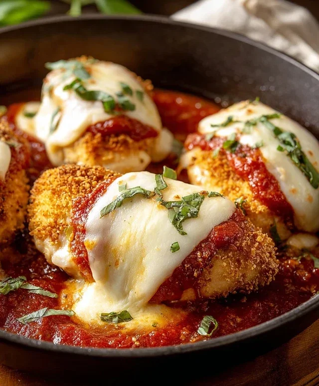 Stuffed Chicken Parmesan Dish