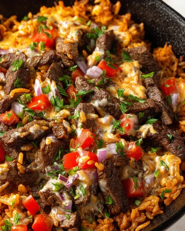 Steak Queso Rice A Flavorful Recipe