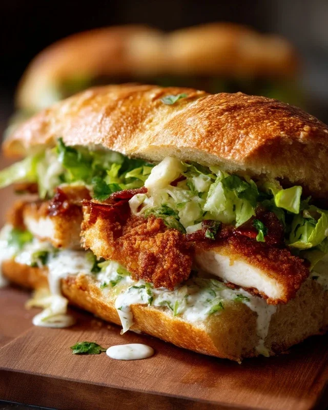 Crispy Chicken Caesar Sandwich