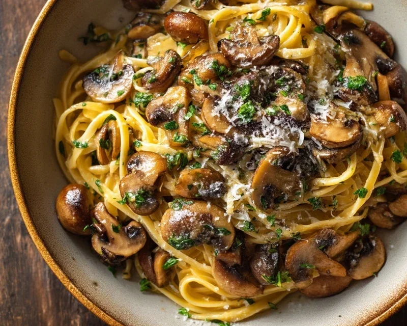 Garlic Mushroom Pasta