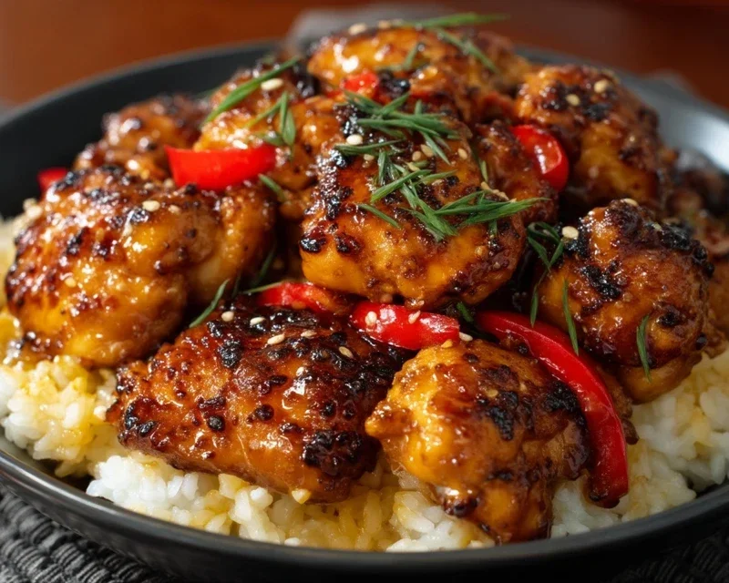Sweet and Spicy Honey Pepper Chicken
