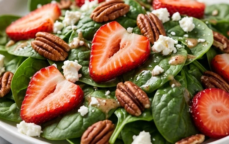 15-Minute Strawberry Spinach Salad