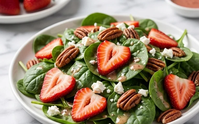 15-Minute Strawberry Spinach Salad