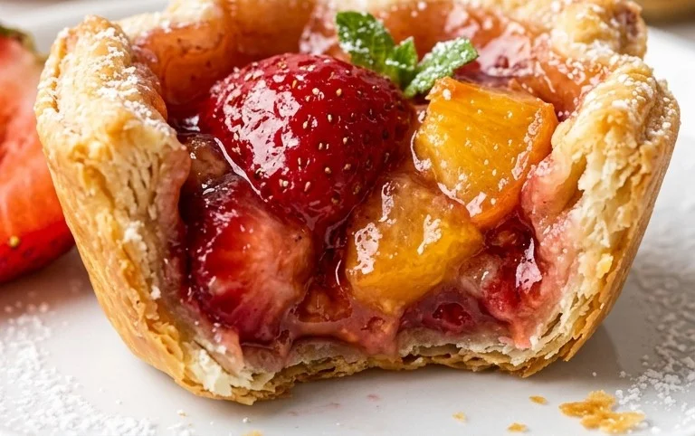 Strawberry Peach Pie Bites