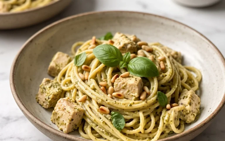 Creamy Chicken Pesto Pasta