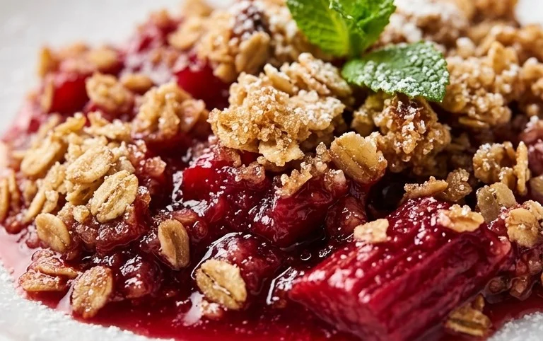 Easy Rhubarb Crisp