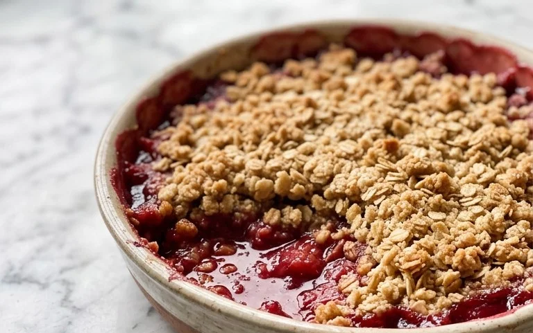 Easy Rhubarb Crisp