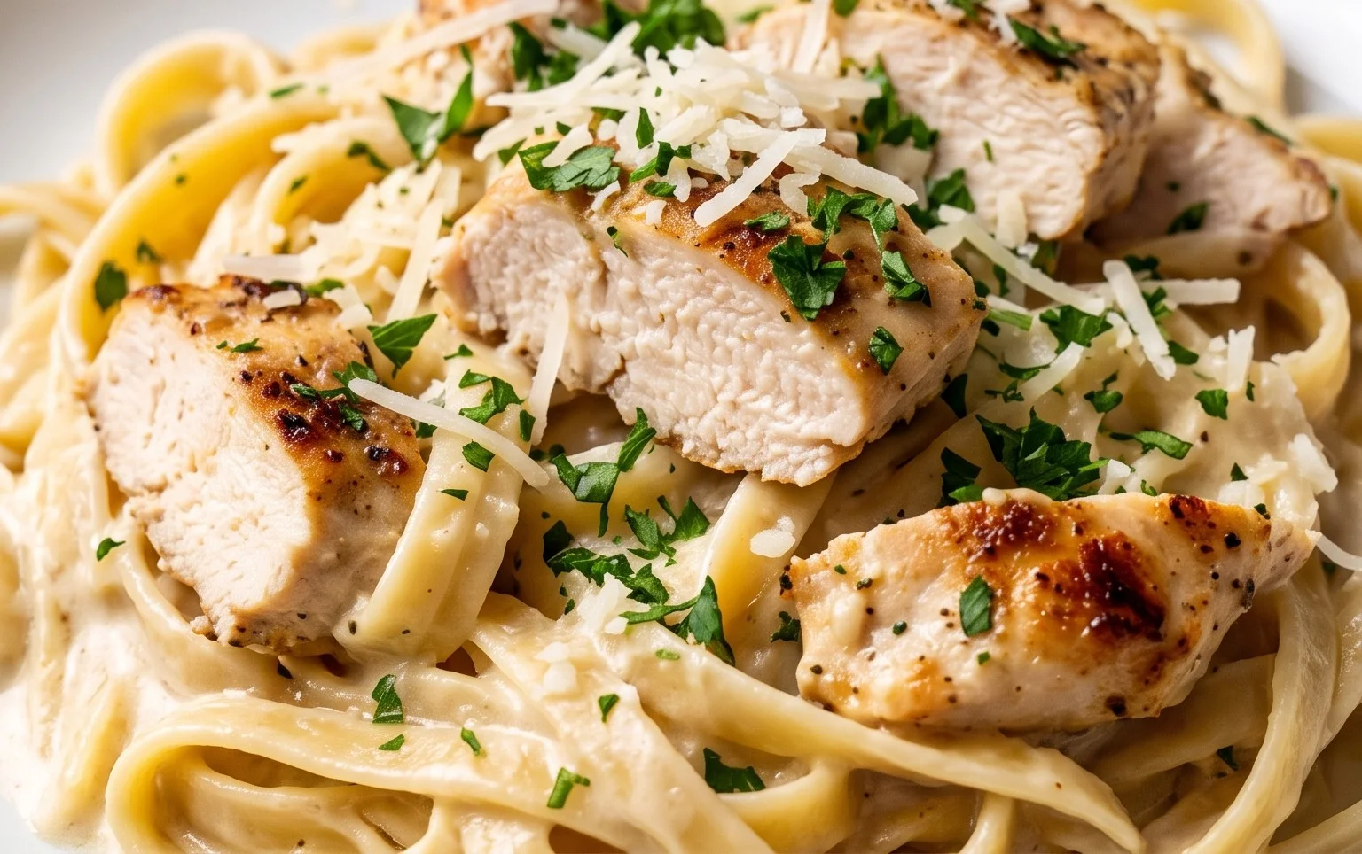 Low Calorie Chicken Alfredo