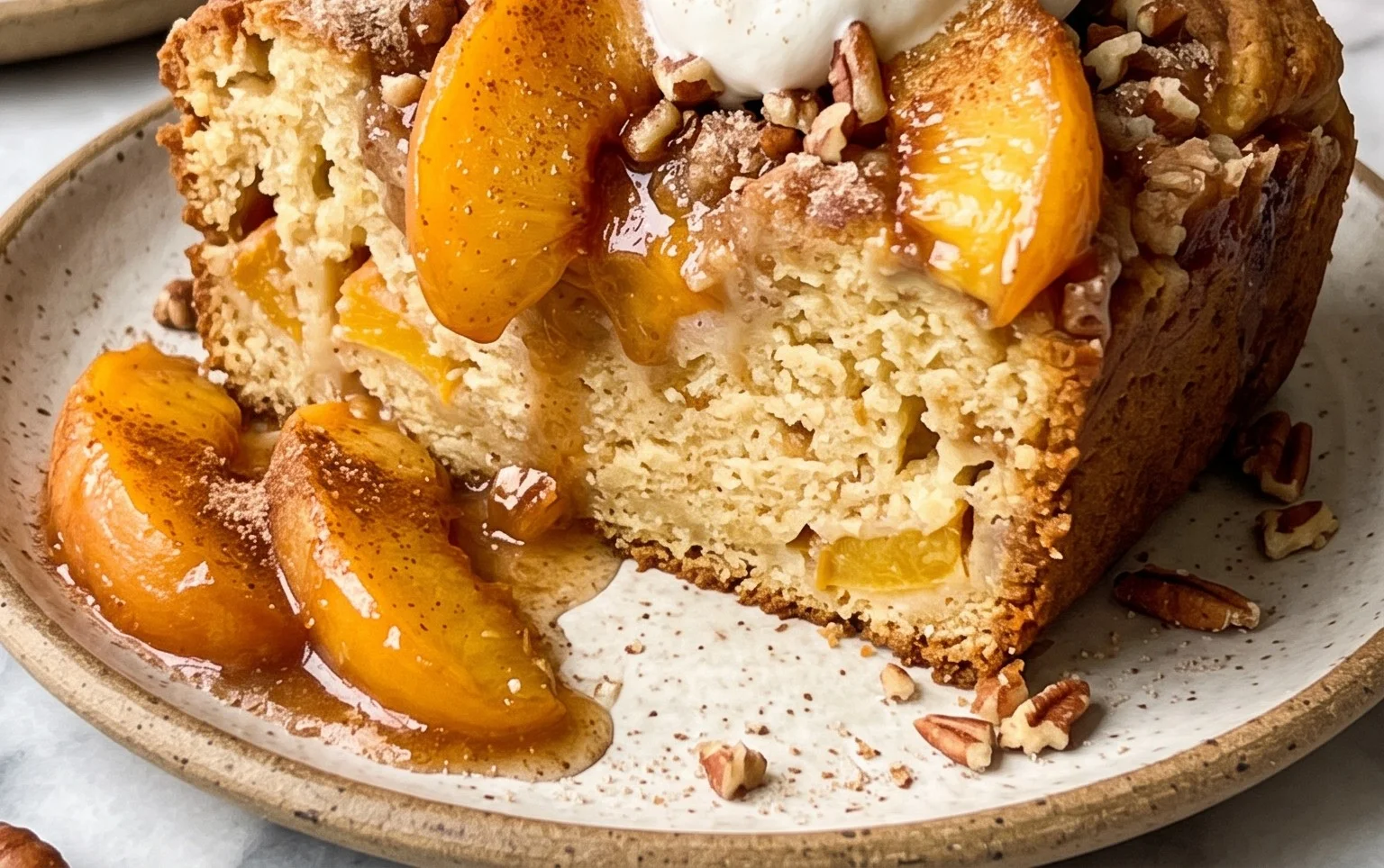 Peach Cobbler Pound Cake