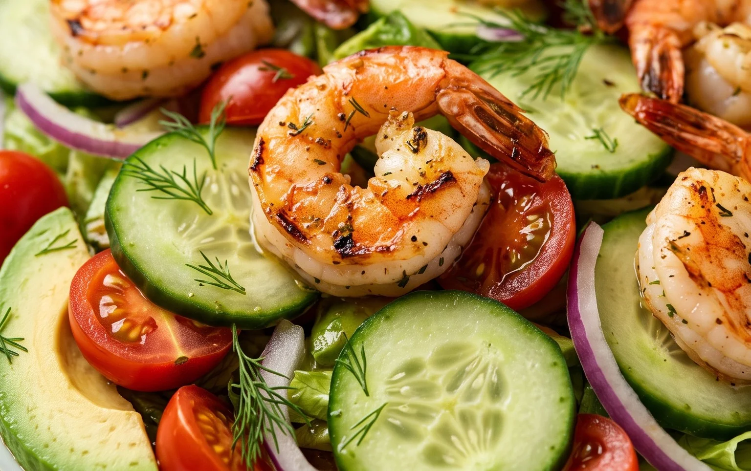 Cucumber Shrimp Salad