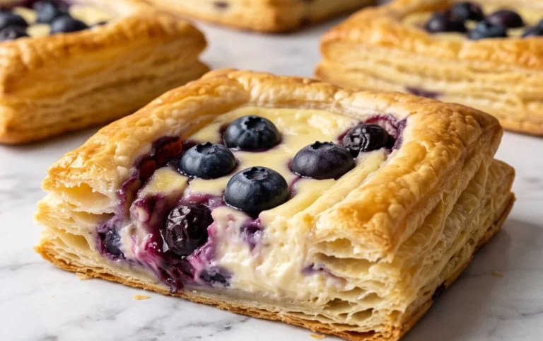 Blueberry Cream Cheese Puff Pastry
