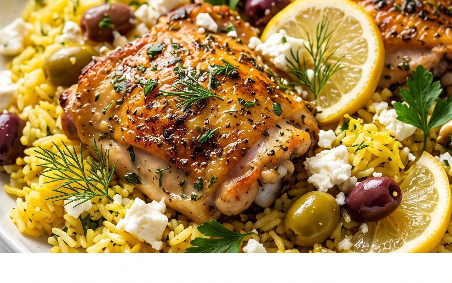 Greek Chicken and Lemon Rice (30 Minutes, One-Pot)